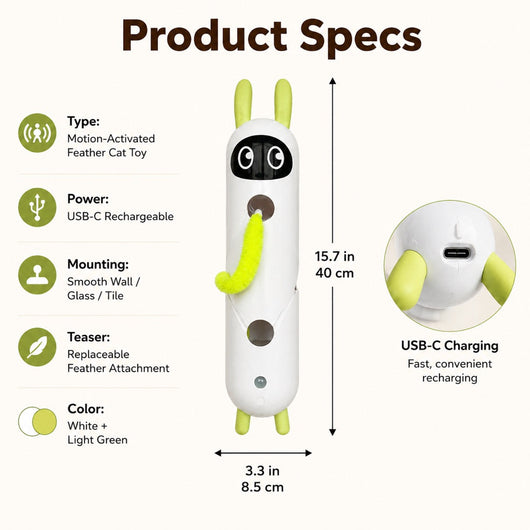 Motion-Activated Feather Cat Toy