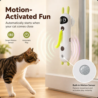 Motion-Activated Feather Cat Toy