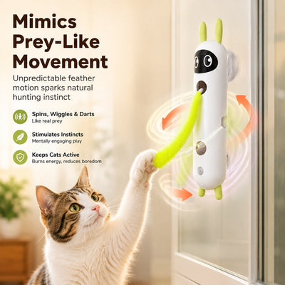 Motion-Activated Feather Cat Toy