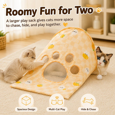 Komavic Cat Crinkle Play Sack Hide Pounce & Play