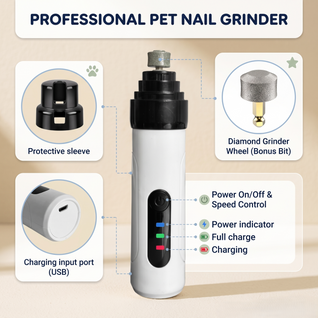 Quiet Electric Pet Nail Grinder