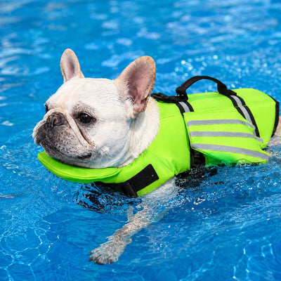 Komavic Dog Life Jacket Chin Float & Reflective Wings