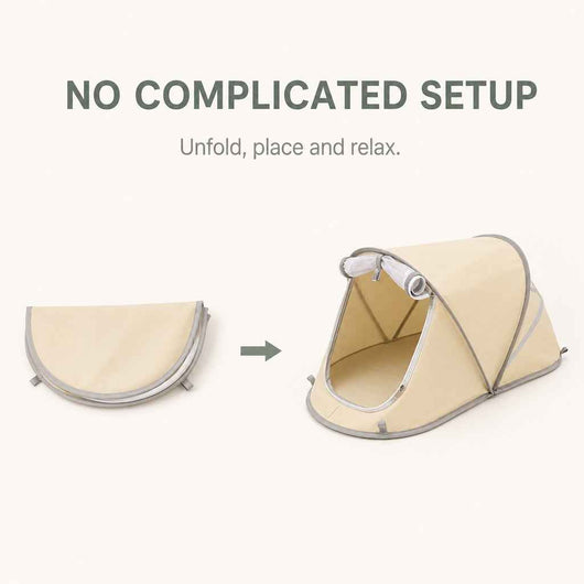 Paws in Awe Portable Foldable Pet Tent for Cats & Small Dogs - Cozy Private Resting Space for Home, Patio & Camping