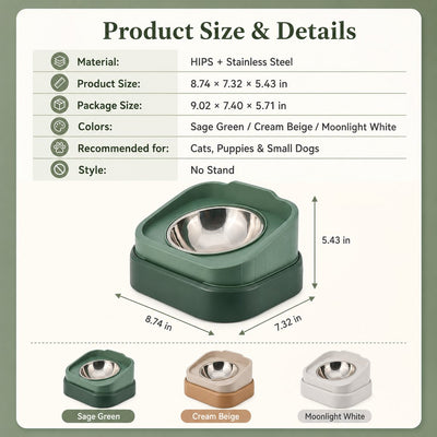 Elevated Slow Feeder Pet Bowl