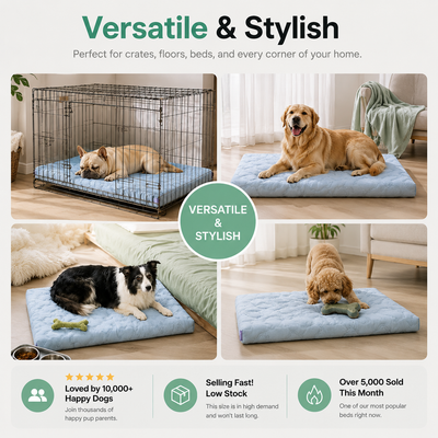 Komavic Cooling Orthopedic Dog Bed with Egg Crate Foam