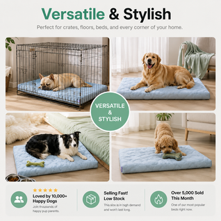 Komavic Cooling Orthopedic Dog Bed with Egg Crate Foam
