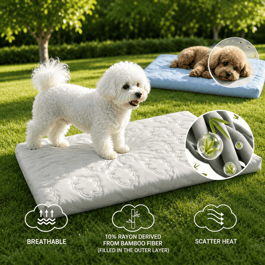 Komavic Cooling Orthopedic Dog Bed with Egg Crate Foam