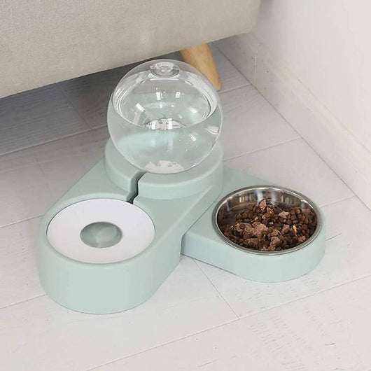 Komavic Gravity Pet Water Dispenser & Food Bowl