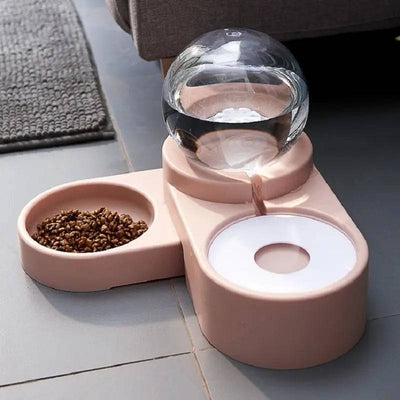 Komavic Gravity Pet Water Dispenser & Food Bowl