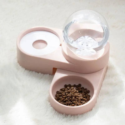 Komavic Gravity Pet Water Dispenser & Food Bowl