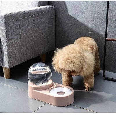 Komavic Gravity Pet Water Dispenser & Food Bowl