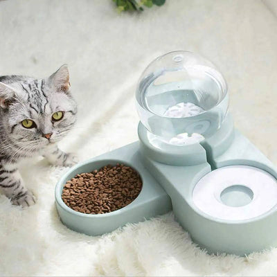 Komavic Gravity Pet Water Dispenser & Food Bowl