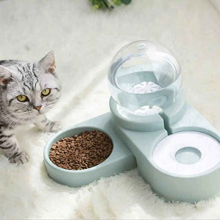Komavic Gravity Pet Water Dispenser & Food Bowl