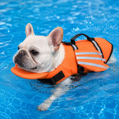 Komavic Dog Life Jacket Chin Float & Reflective Wings