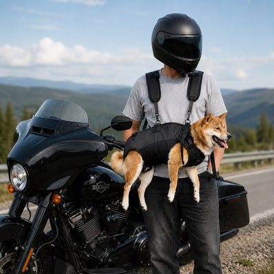 Komavic Hands-Free Dog Carrier Harness Backpack for Walks, Hiking & Travel