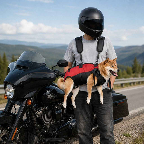 Paws in Awe Hands-Free Dog Carrier Harness Backpack for Walks, Hiking & Travel — Carry Tired Small & Medium Dogs Comfortably