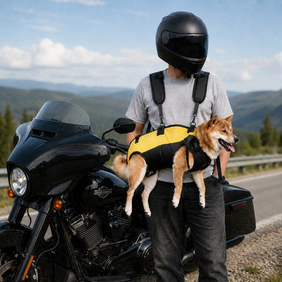 Komavic Hands-Free Dog Carrier Harness Backpack for Walks, Hiking & Travel