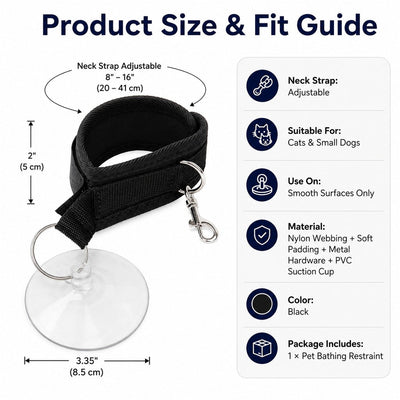 Komavic Pet Bathing Restraint Hands-Free Grooming