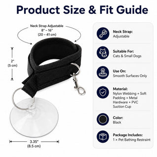 Komavic Pet Bathing Restraint Hands-Free Grooming