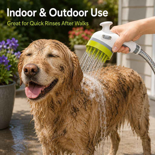 3-in-1 Pet Bathing Sprayer Brush for Dogs & Cats