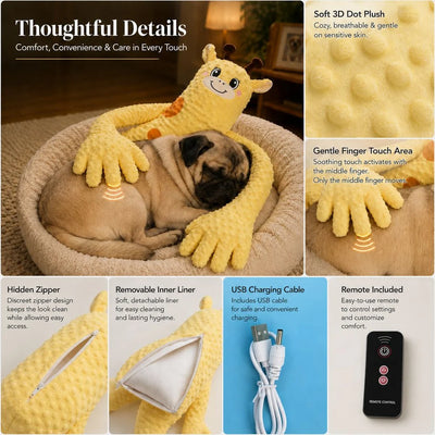 Komavic Heated Pet Comfort Plush Companion
