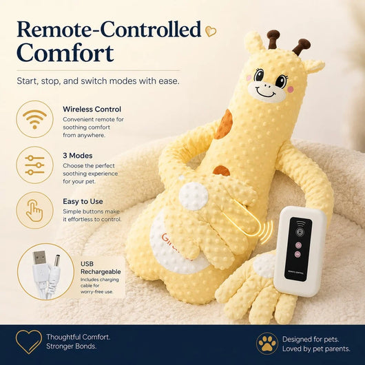 Komavic Heated Pet Comfort Plush Companion
