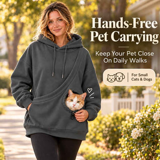 Komavic Kangaroo Pet Pouch Hoodie for Cats & Small Dogs