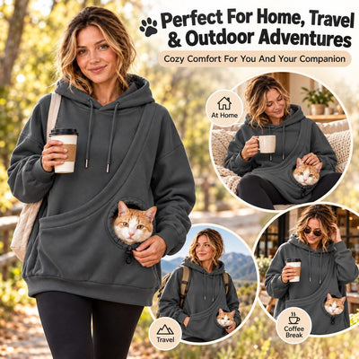 Komavic Kangaroo Pet Pouch Hoodie for Cats & Small Dogs