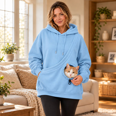 Komavic Kangaroo Pet Pouch Hoodie for Cats & Small Dogs