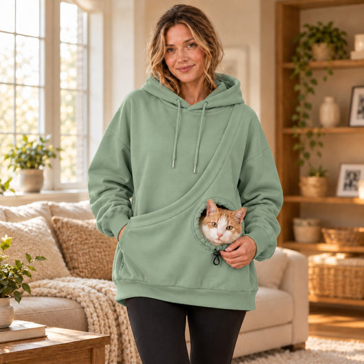 Komavic Kangaroo Pet Pouch Hoodie for Cats & Small Dogs