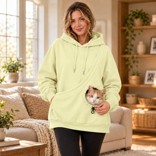 Komavic Kangaroo Pet Pouch Hoodie for Cats & Small Dogs