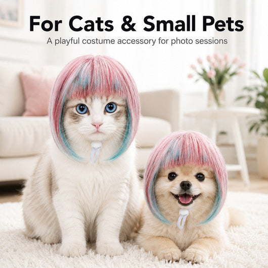 Pet Cosplay Wig for Cats & Small Pets