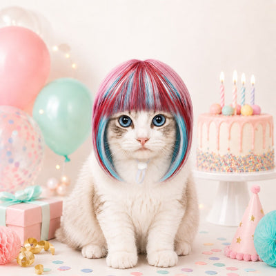 Pet Cosplay Wig for Cats & Small Pets