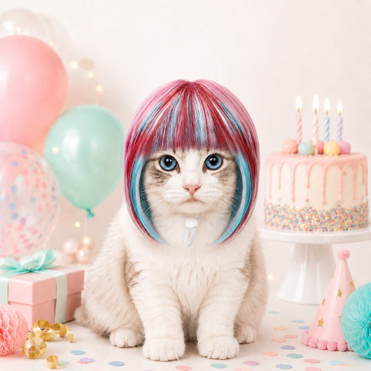 Pet Cosplay Wig for Cats & Small Pets
