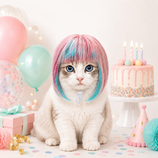 Pet Cosplay Wig for Cats & Small Pets