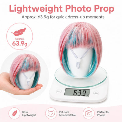 Pet Cosplay Wig for Cats & Small Pets