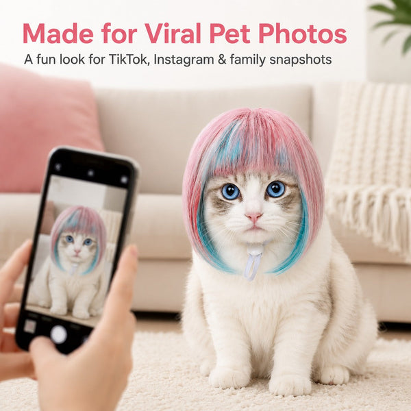 Pet Cosplay Wig for Cats & Small Pets