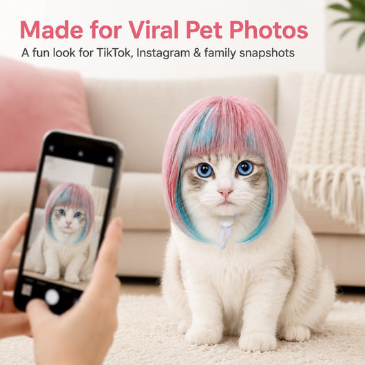 Pet Cosplay Wig for Cats & Small Pets