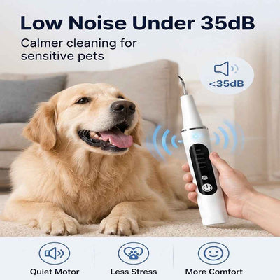 Paws in Awe Ultrasonic Pet Dental Cleaner for Dogs & Cats – At-Home Tartar Care for Fresher Breath Between Vet Visits