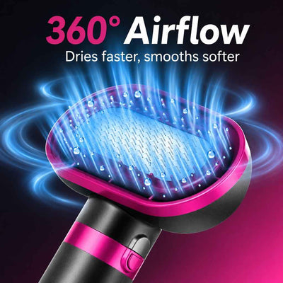 Paws in Awe 4-in-1 Pet Dryer Brush for After-Bath Grooming, Low-Noise Dog & Cat Hair Dryer Comb for Easier Drying, Brushing & Detangling