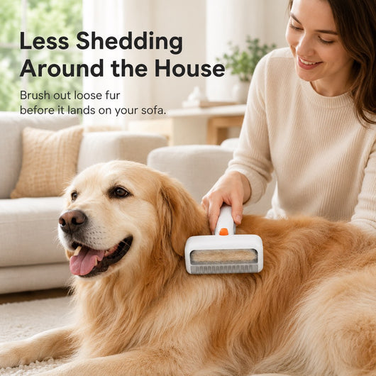 Self-Cleaning Pet Grooming Brush