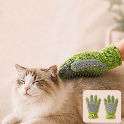 Komavic Dual-Sided Pet Grooming Glove - Deshedding & Massage for Cats & Dogs