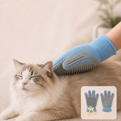 Komavic Dual-Sided Pet Grooming Glove - Deshedding & Massage for Cats & Dogs