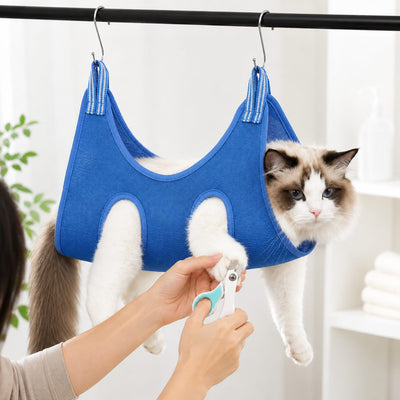 Pet Grooming Sling Bag with 4-Leg Access & Breathable Mesh