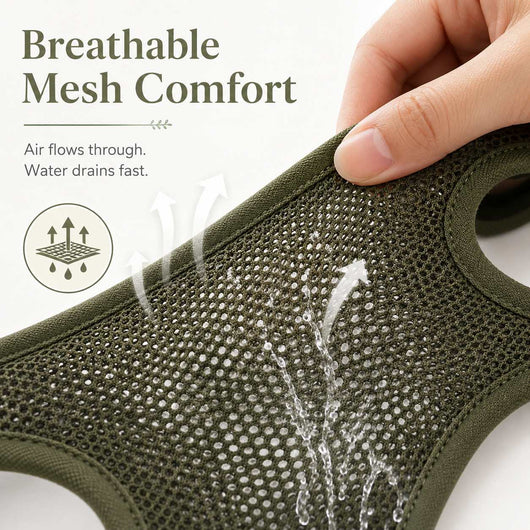 Pet Grooming Sling Bag with 4-Leg Access & Breathable Mesh