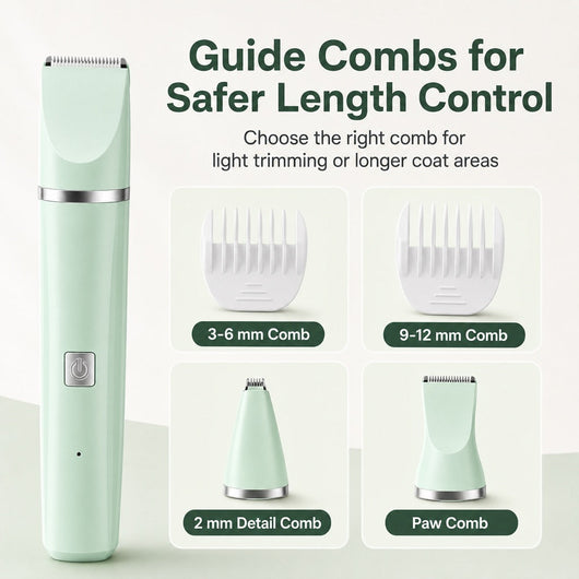 4-in-1 Cordless Pet Grooming Trimmer for Dogs & Cats