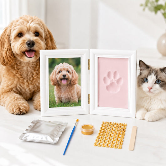Komavic DIY Pet Paw Print Frame Kit with Clay