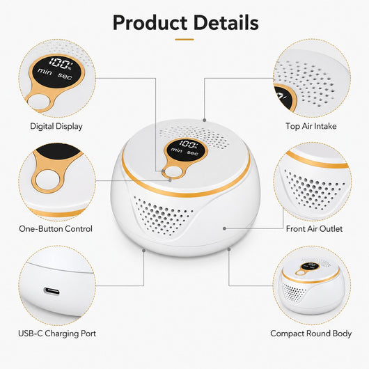 Rechargeable Pet Odor Deodorizer with USB-C & 3 Modes