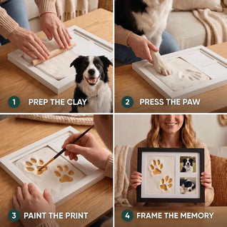 Komavic Pet Paw Print Frame Kit for Dogs & Cats