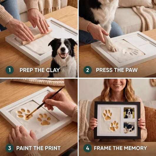 Komavic Pet Paw Print Frame Kit for Dogs & Cats 4